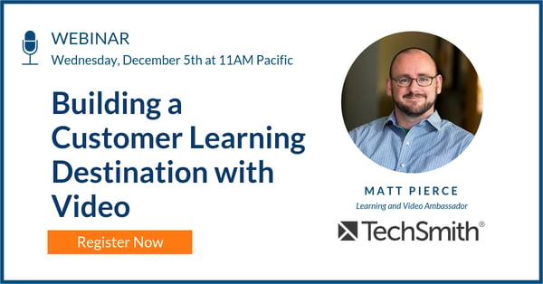 How to Use Customer Training to Build a Community of Industry Experts Techsmith Webinar (1)